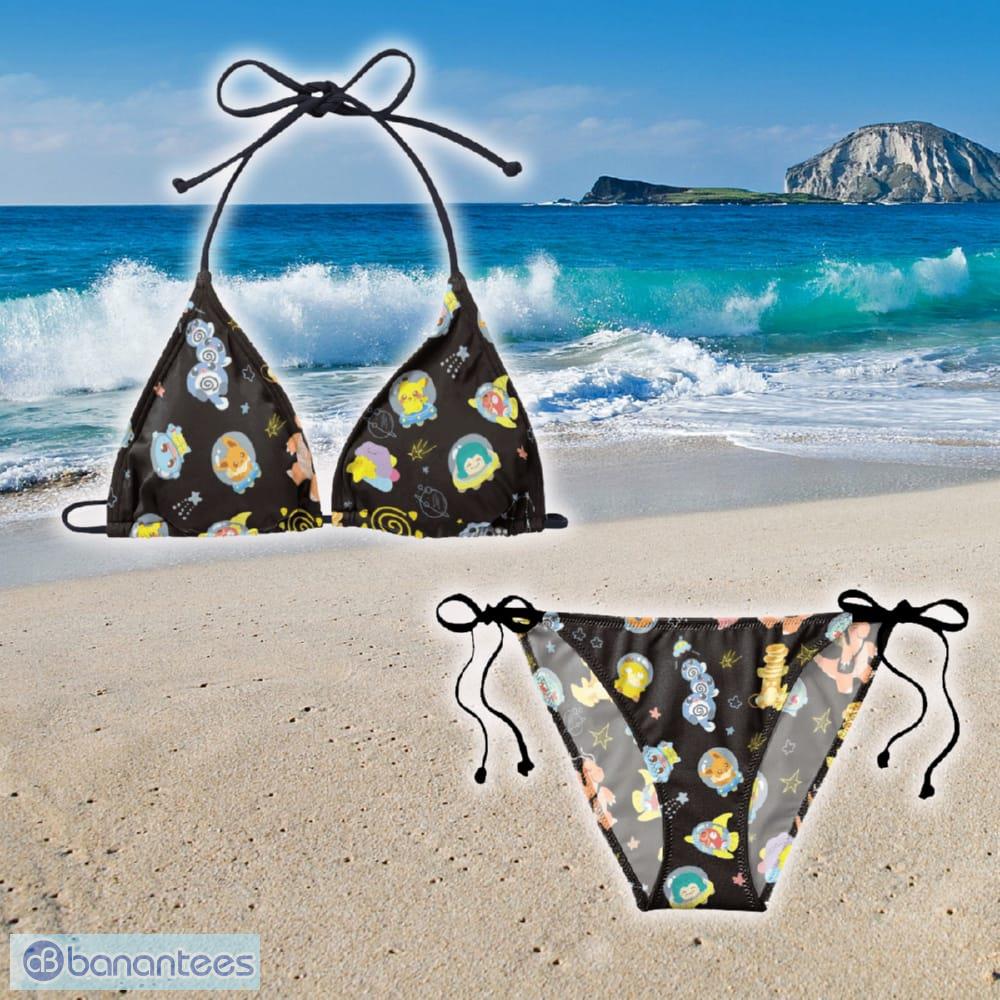 Pokemon Spaceship String Bikini Gift Women Beach Summer Banantees