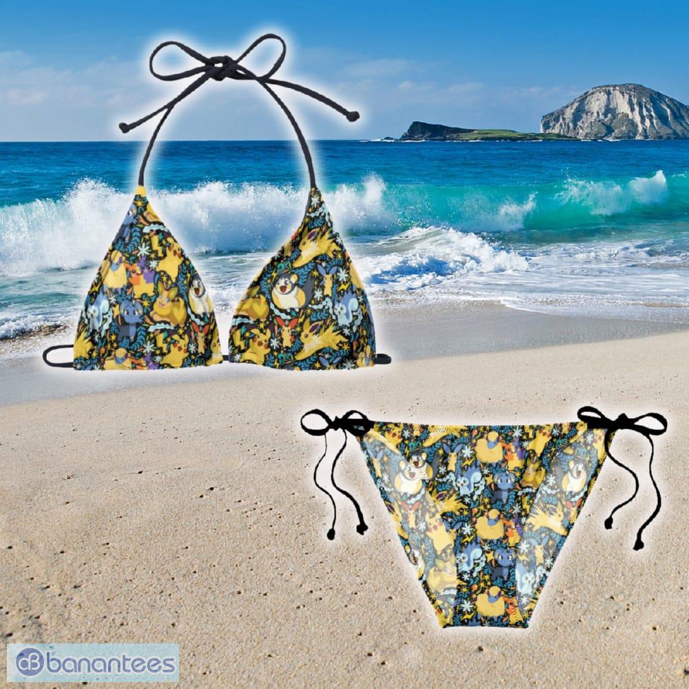 Tropical Electricity Pokemon String Bikini Gift Women Beach Summer