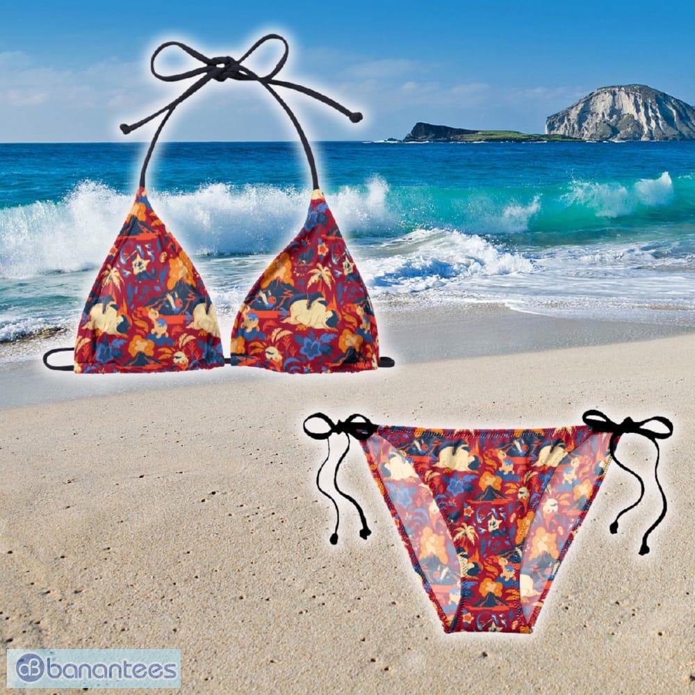 Tropical Red Pokemon String Bikini Gift Women Beach Summer Banantees