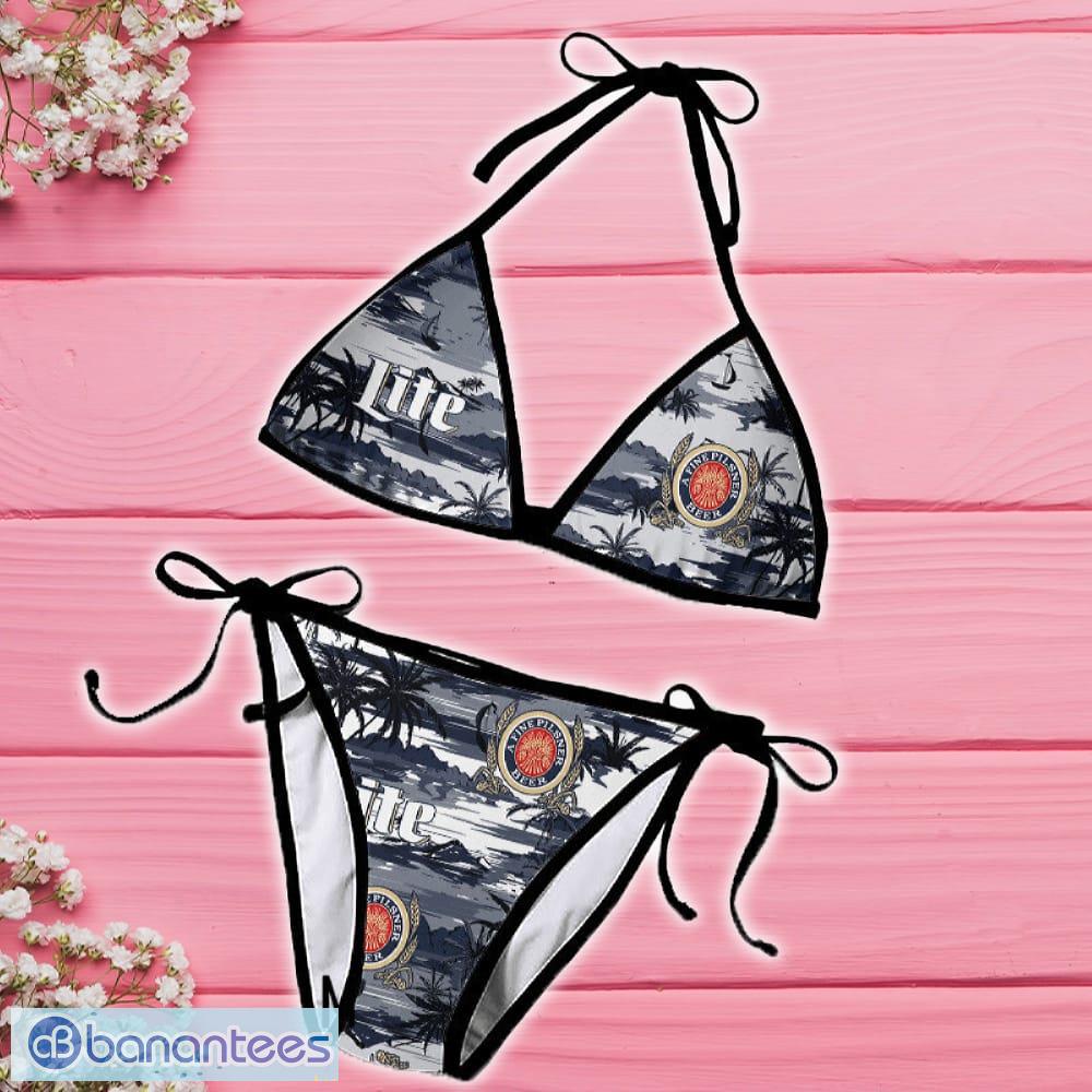 Miller Lite Camo String Bikini Set Swimsuit Beach For Men Women Fans