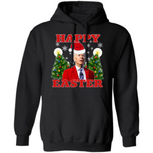 Biden Happy Easter Christmas Sweatshirt Hoodie Black S