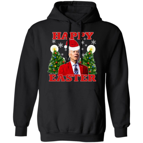 Biden Happy Easter Christmas Sweatshirt Hoodie Black S