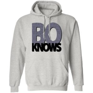 Bo Knows White Shirt Hoodie Sport Grey S