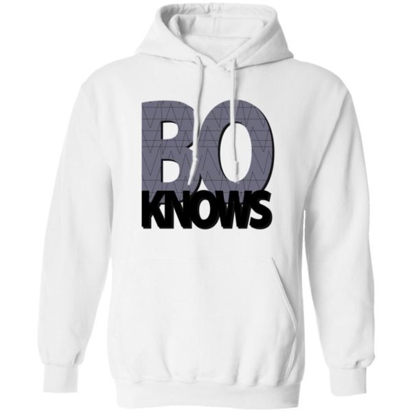 Bo Knows White Shirt Hoodie White S