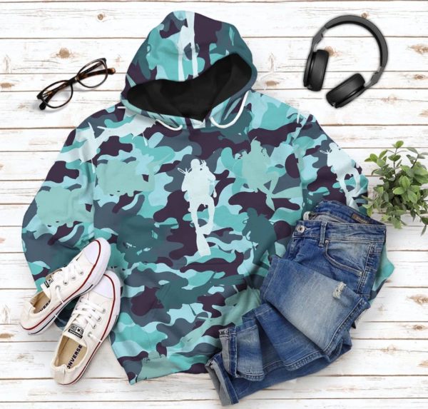Camo Scuba Diving 3D All Over Print Shirt product photo 10