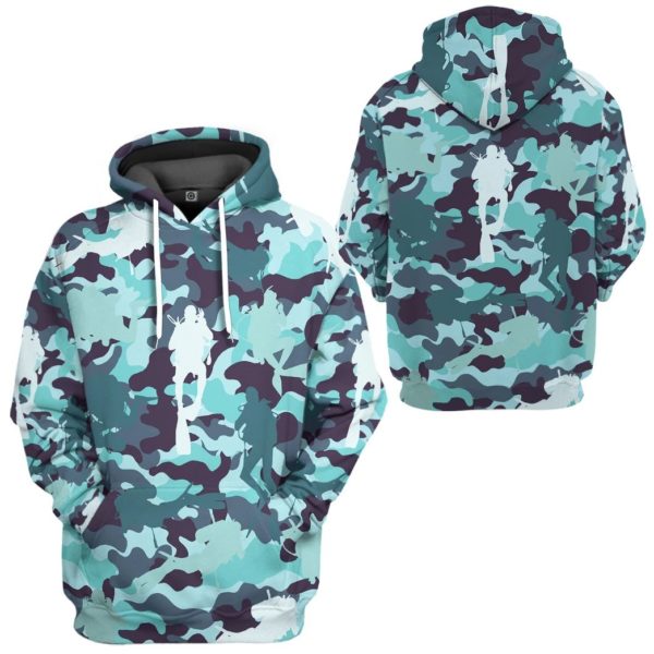Camo Scuba Diving 3D All Over Print Shirt product photo 4