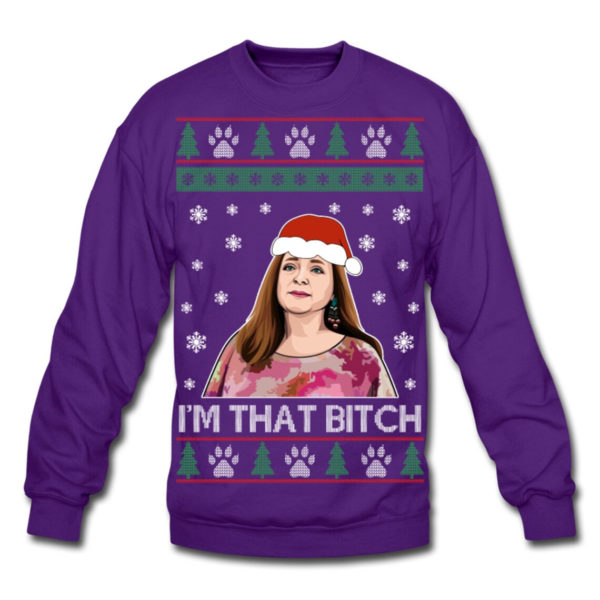 Carole Baskin I'm That Bitch Joe Exotic Couple Sweatshirt Sweatshirt Purple S