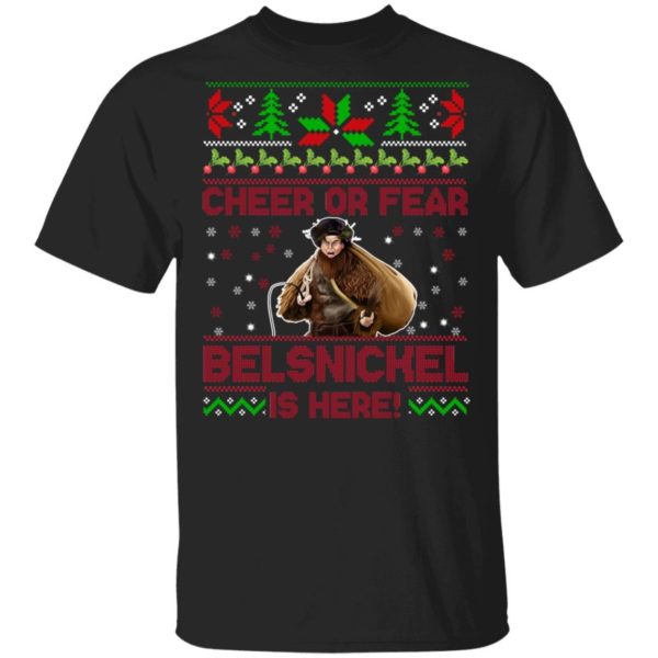 Cheer Or Fear Belsnickel Is Here Christmas Sweatshirt Gildan Unisex T-Shirt Black S