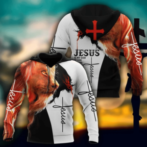 Christian Jesus Lion Jesus Christ 3D All Over Print Hoodie 3D Hoodie White S