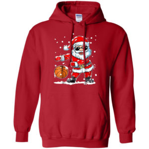 Christmas Flossing Santa Basketball Shirt Hoodie Red S