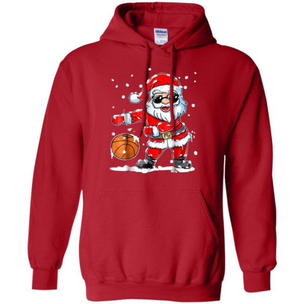 Christmas Flossing Santa Basketball Shirt Hoodie Red S