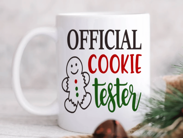 Christmas Gingerbread Coffee Official Cookie Tester Coffee Mug Mug 11oz White One Size