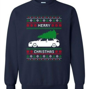 Christmas is coming - The car rushes to bring the Christmas tree to decorate Sweatshirt Navy S