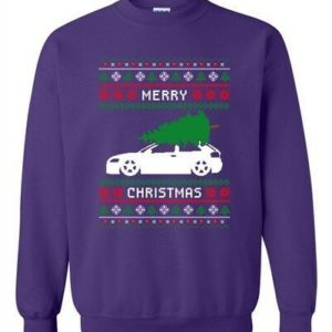 Christmas Is Coming Ugly Christmas Sweatshirt Sweatshirt Purple S