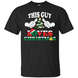 Christmas Tree This Guy Loves Christmas Shirt Unisex T-Shirt Black S