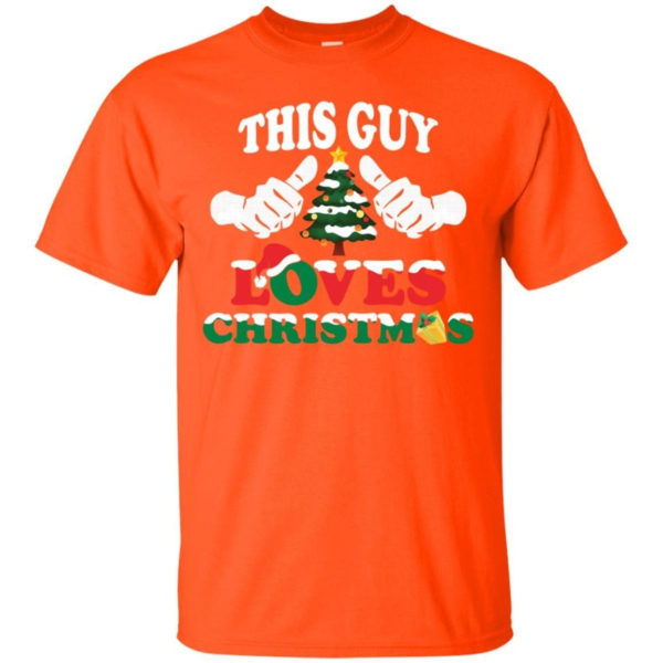 Christmas Tree This Guy Loves Christmas Shirt Unisex T-Shirt Orange S