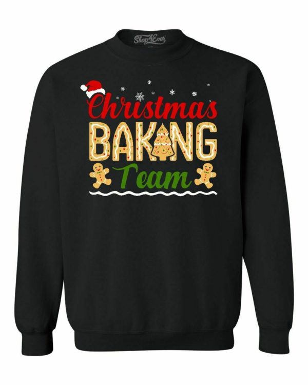 Christmas with Baking Team - Yummy Gingerbreads Sweatshirt Sweatshirt Black S