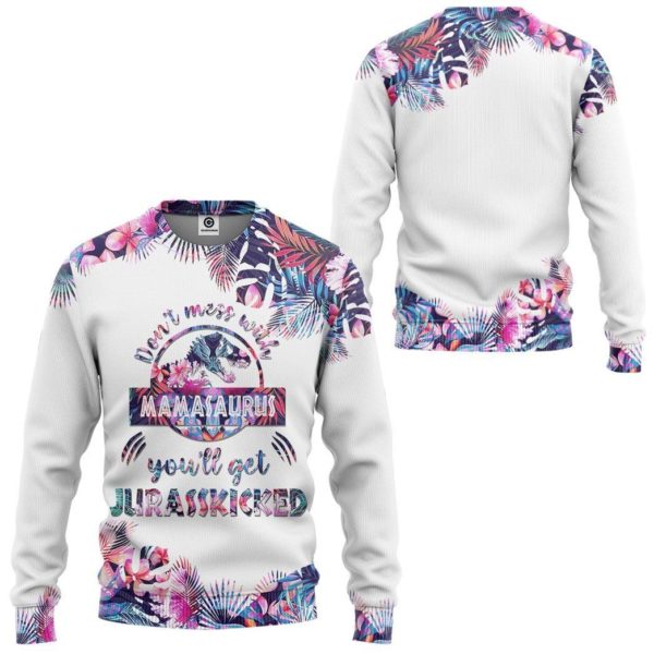 Don't Mess With Mamasaurus 3D All Over Print Shirt product photo 5
