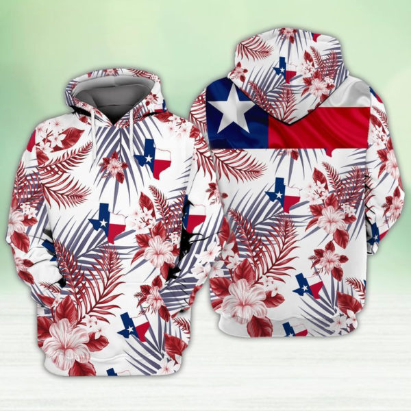 Don't Mess With Texas Texas Map All Over Print 3D shirt 3D Hoodie White S