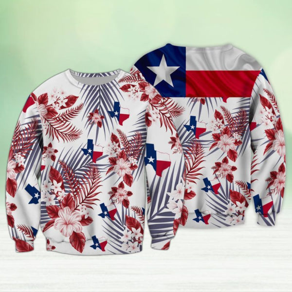 Don't Mess With Texas Texas Map All Over Print 3D shirt 3D Sweatshirt White S