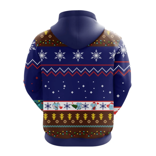 Elephant Christmas Ugly Elephant For Christmas Gift All Over Print 3D Hoodie product photo 1