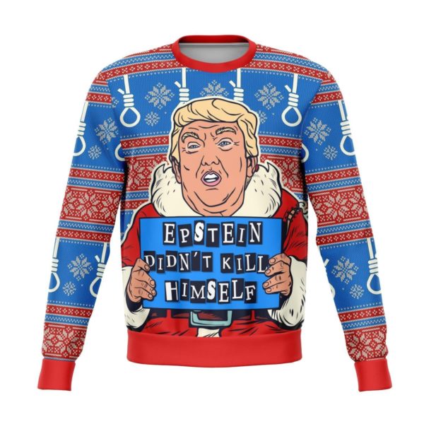 Epstein Didn’t Kill Himself Donald Trump Sweater AOP Sweater Blue S