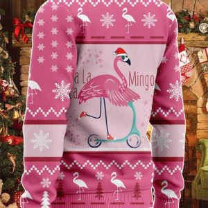 Fa La La La Funny Mingo Santa Walking Around Christmas 3D Sweater product photo 2