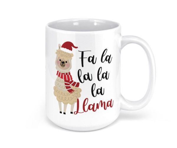 Fa La La La La Llama | Christmas Mug Christmas Gift Coffee Mug Mug 15oz White One Size