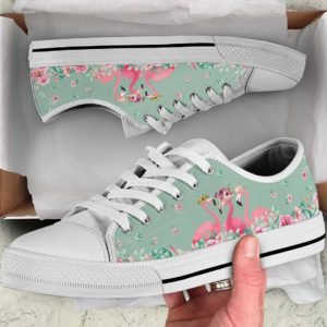 Flamingos Flower Canvas Shoes Men & Women Men's Shoes US6