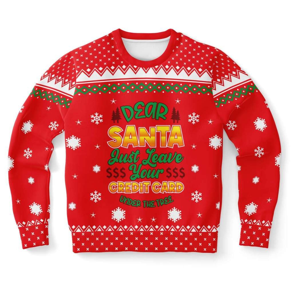 funny-christmas-dear-santa-just-leave-you-credit-card-under-tree-christmas-sweater-aop-sweater-red-s.jpeg Funny Christmas Dear Santa Just Leave You Credit Card Under Tree Christmas Sweater AOP Sweater Red S