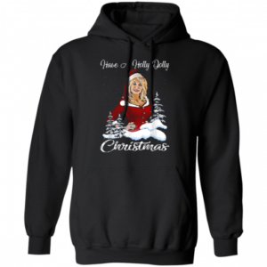 Funny Christmas Have a Holly Dolly Christmas Christmas Shirt Hoodie Black S
