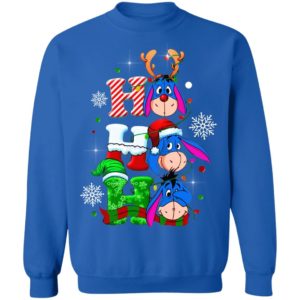 Funny Donkey Ho Ho Ho Christmas Sweatshirt Sweatshirt Royal S