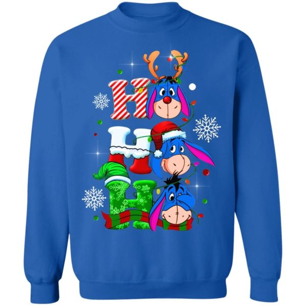 Funny Donkey Ho Ho Ho Christmas Sweatshirt Sweatshirt Royal S