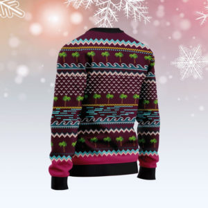 Funny Flamingo Apparently We're Trouble When We Are Together Christmas Sweater product photo 2