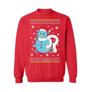 Funny Snowman Scarves Toilet Paper Christmas Sweatshirt Sweatshirt Red S