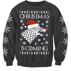 Game Of Thrones Christmas Is Coming Christmas Sweater AOP Sweater Charcoal S