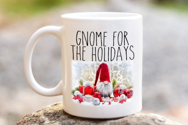 Gnome for The Holidays Gnome for Christmas Coffee Mug Mug 11oz White One Size