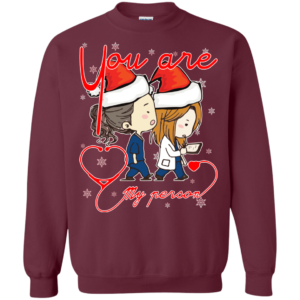 Grey's Anatomy You Are My Person Ugly Christmas Sweatshirt Sweatshirt Maroon S