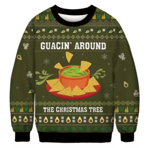 Guacin' Around Avo Merry Christmas Avo Lover Sweater AOP Sweater Green S