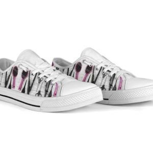 Hairdresser Tools White Low Top Canvas Shoes Men & Women product photo 1