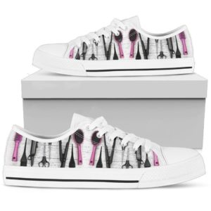 Hairdresser Tools White Low Top Canvas Shoes Men & Women product photo 2