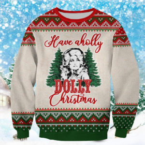 Have a Holly Dolly 3D All Over Print Christmas Shirt 3D Sweatshirt Red S