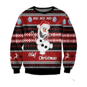 Ho Ho Ho Olaf Christmas Sweater AOP Sweater Black S