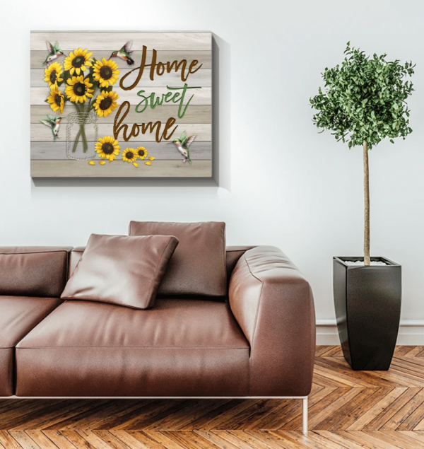 Hummingbird Home Sweet Home Canvas Wall Art product photo 2