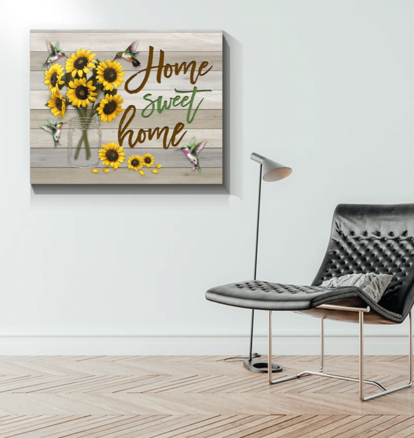 Hummingbird Home Sweet Home Canvas Wall Art product photo 4