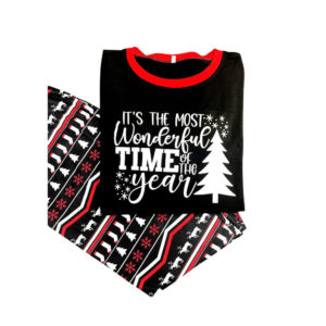 It's The Most Wonderful Time Of The Year Pajamas Set Kid Pajamas Shirt Black 2Y