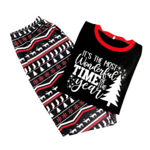 It's The Most Wonderful Time Of The Year Pajamas Set Pajamas Shirt Black XS