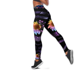 Jack Skellington Sunflower All Over Print 3D Leggings AOP Legging Black S