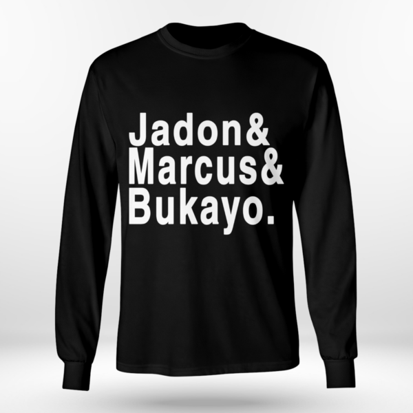 Jadon & Marcus & Bukayo Shirt Long Sleeve Tee Black S