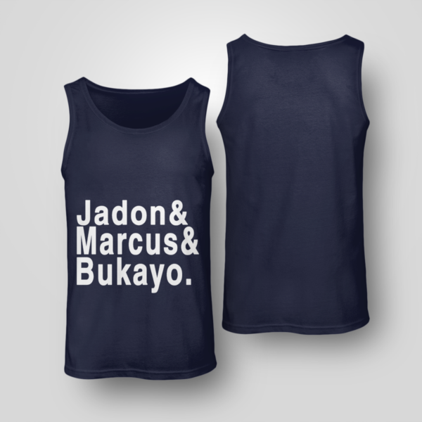 Jadon & Marcus & Bukayo Shirt Unisex Tank Navy S